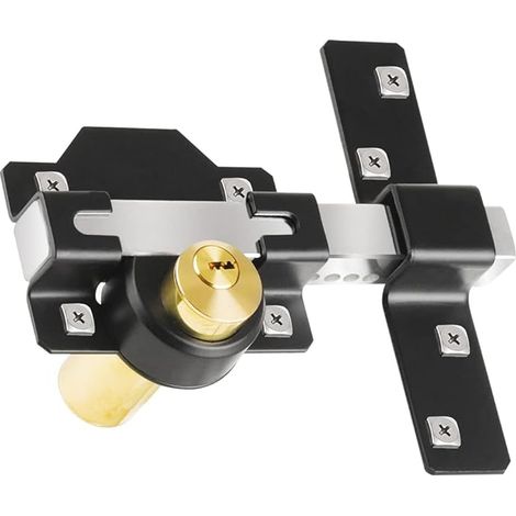 Serrure Mortrise, serrure pour portail en bois, verrouillage, (50mm) (1/4)