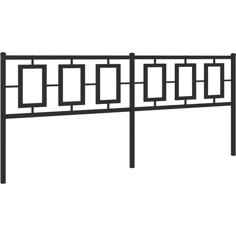 Maison Exclusive - Ersatz-Kopfteil Metall Schwarz 200 cm