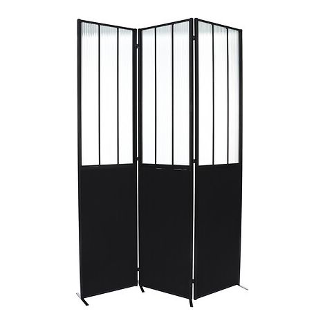 Biombo «Atelier» - metal y vidrio templado H170 cm - Atmosphera créateur d'intérieur (1/4)
