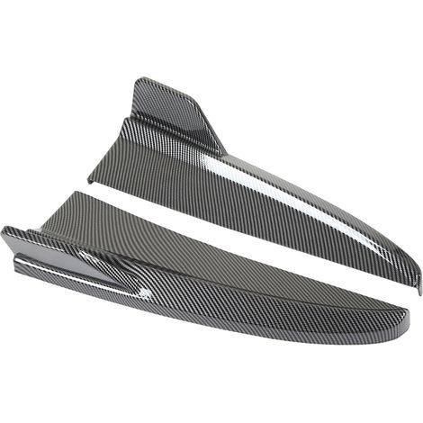 1 paire de diffuseur de lèvre de pare-chocs arrière, séparateur latéral de queue de remplacement pour classe C W205 C43 AMG-Line 2015 – 2021, Style Fiber de carbone (1/5)