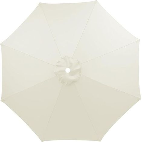 Toile de rechange épaisse et solide pour parasol de terrasse,3 m,8 baleines,blanc cassé(Cadre de parasol non inclus,auvent seulement) (1/5)