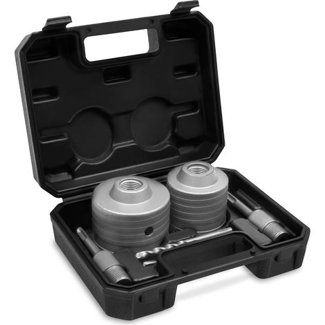 Vonroc – Scies cloches à béton SDS-Plus – Lot de 2 pièces – Diamètres 68-82mm – Pour perçage précis dans maçonnerie et béton léger