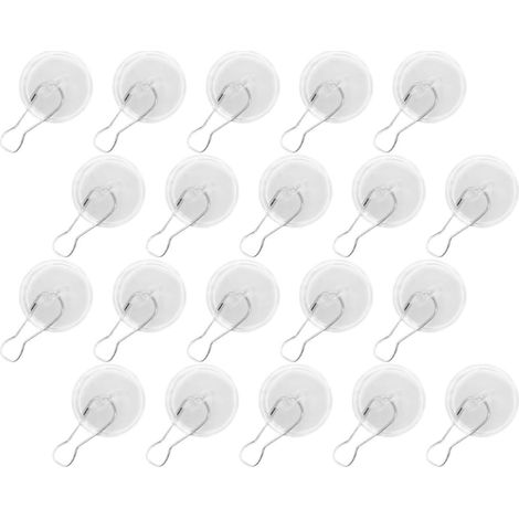Lot de 20 crochets adhésifs transparents pour plafond ultra (1/5)