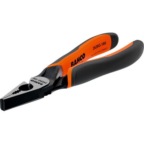Bahco 2628G ERGO™ Combination Pliers, 180mm (7-inch) Heavy-Duty Multi-Tool for Electrical and Mechanical Work