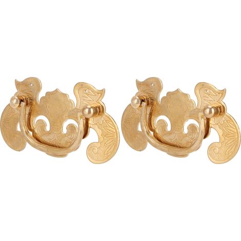 Lot de 2 poignées rétro en forme de chauve-souris pour porte de placard en bois. (1/5)