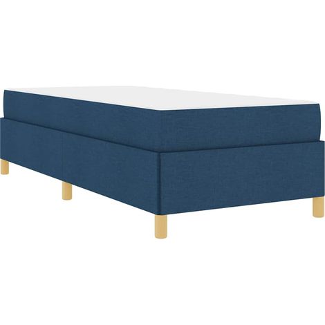 Lit simple,Lit adulte,Lit à ressorts Autre Bleu et Blanc 90 x 200 cm tissu (1/5)