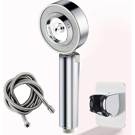 Shower head hand shower high pressure hand shower with hose Water-saving handheld shower head, double-sided hand shower head, multifunctional adjustable high pressure shower head