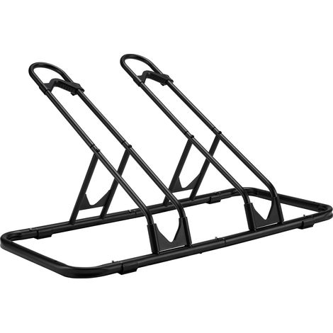 Wiltec Fahrradständer Bodenparker 2er 850 x 370 x 420 mm Fahrradhalterung für 12–29 Zoll Fahrräder, rutschfester Radständer mit verstellbaren Halterungen (1/5)