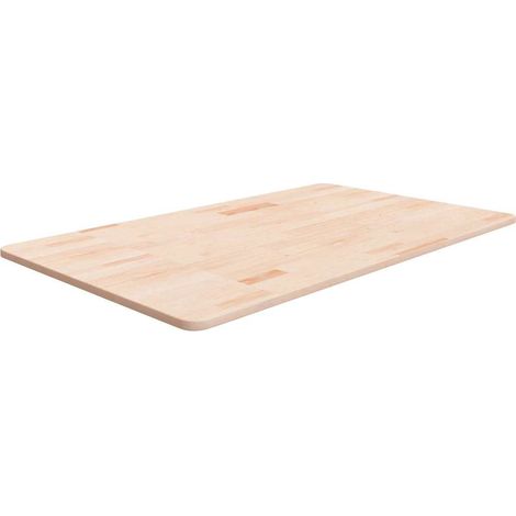 vidaXL Comptoir de salle de bain 100x60x1,5 cm Bois massif non traité (1/4)