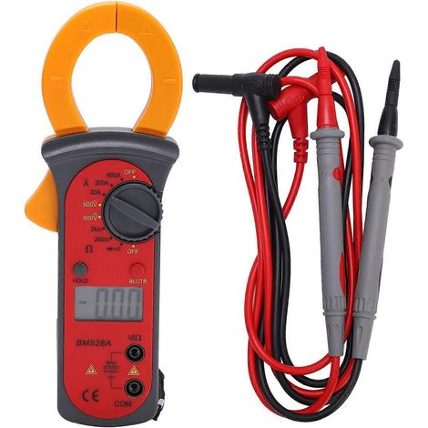 BM528A 600A 600V Stromzangen-Multimeter, digitales Spannungs- und Strommessgerät, Stromzangen-Amperemeter, LCD-Anzeige