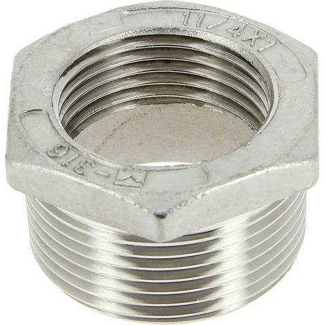 Réduction inox Mâle 1"1/4 Femelle 1"