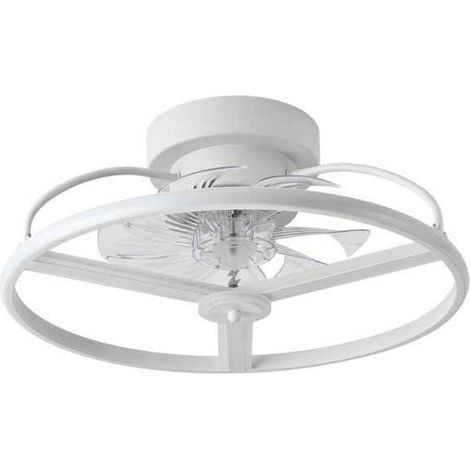 Ventilador 60w Dc Bora Blanco 8 Aspas Transp. 21x50x50cm 6Vel. 3 Colores C/remoto, Memoria, Temporizador Y Reg.Intensidad 5100lm (1/5)