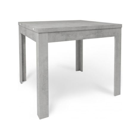 Table pliante 90L x 90P x H75 – Finition ciment – Sarmog (1/2)
