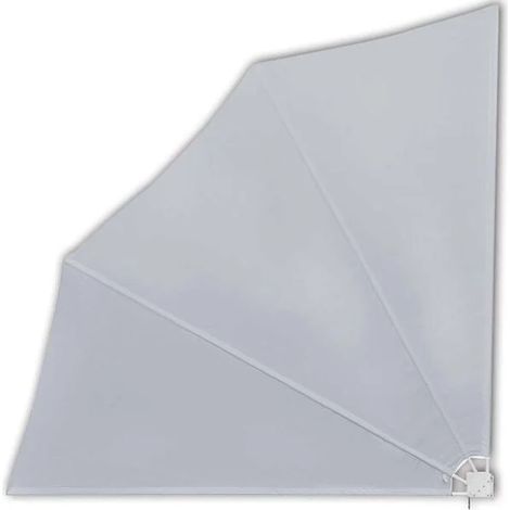 Store latéral pliant pour balcon, gris, 140 x 140 cm (1/5)