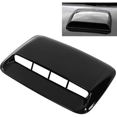 Couvercle de Ventilation pour Capot Voiture Noir Brillant, Accessoire Tuning Universel (1/5)