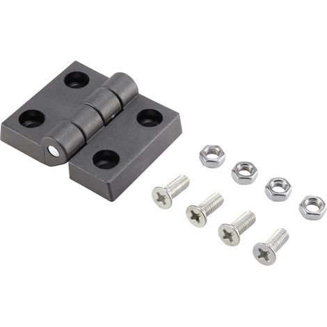 Basetech Kunststoff-Scharnier 62x50x10mm 62 mm   1 St.