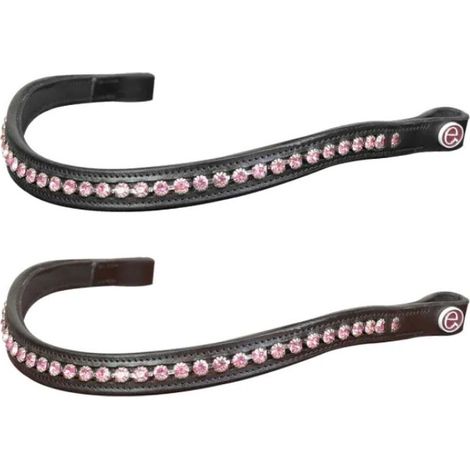 full, Nero: Sparkly Rose Modell Pferde-Stirnband in weichem Leder mit Glitzer Farbe rosa (1/3)