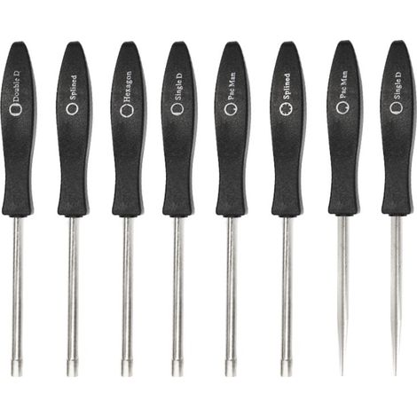 BRAVIX 8 Pcs Tournevis de Réglage de Carburateur Tournevis pour Carburateur Nettoyage Moteur Réparation Convient à La Plupart des Moteurs de 2 Cycles (8 pcs tournevis avec boîte&aiguille)