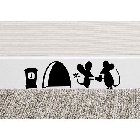 Sticker Mural en Vinyle Motif Souris (1/5)