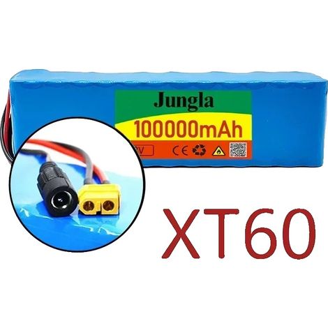 Batería de iones de litio, capacidad de 100 Ah, protección BMS, conector XT60-DC (1/2)