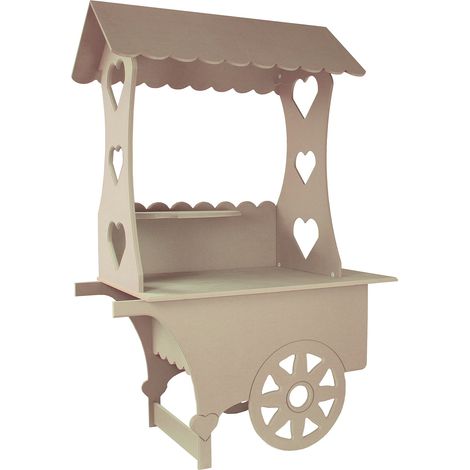 Monster Shop – Chariot présentoir à bonbons personnalisable en MDF – Dimensions 199cm x 133cm x 73cm – Pour mariages et anniversaires – Assemblage facile (1/5)