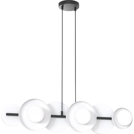 Lampada sospesa designer geometrica bianco/nero 6xG9 Model Emibig (1/5)