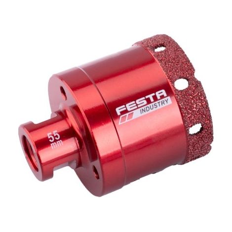 Trépan diamanté pour meuleuse avec filetage M14 - Diamètre 55mm - Série INDUSTRY