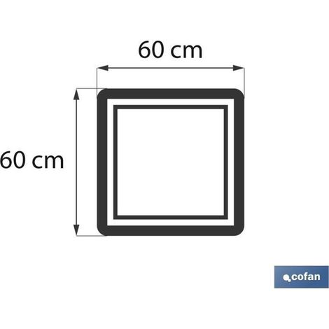 Tapis de salle de bain gris anthracite Gr.1000 modèle pierre 60x60cm