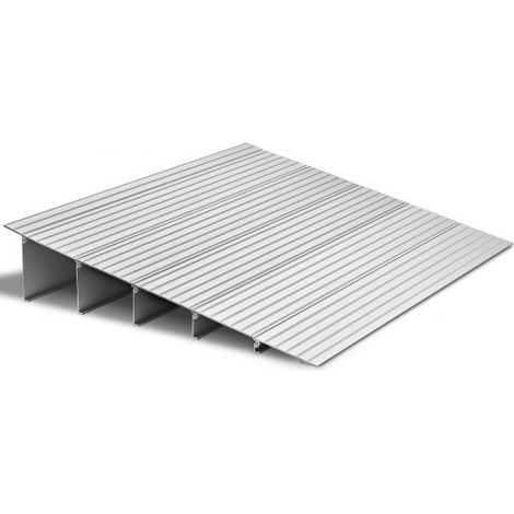 Rampa de Umbral 677x865x138 mm, Rampa de Aleación de Aluminio para Bordillos Entrada, Capacidad de Carga de 362,9 kg, para Sillas de Ruedas, Scooters, Sillas Eléctricas, Escaleras de Casa (1/5)