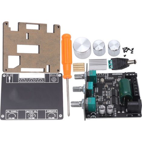 Carte Amplificateur Bluetooth 2.1 avec Subwoofer 100W, Contrôle APP HiFi, BT 5.1, 2x50W pour Grave et Aigu (1/5)