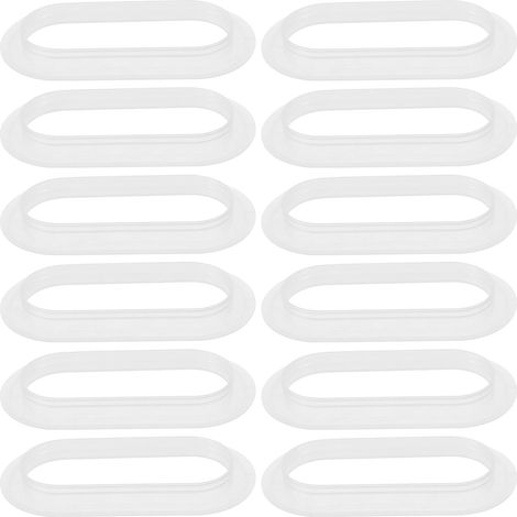 Lot de 50 de Poignées en Plastique Blanc pour Boîtes en Carton Ondulé Solide et Sécurisées pour Déménagement et Rangement (1/5)