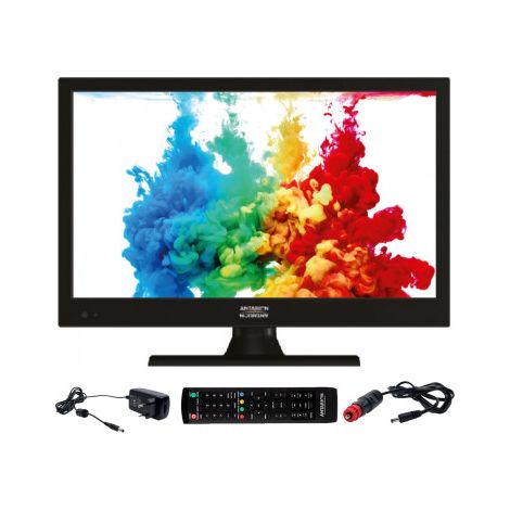 Télévision LED 16" Full HD 1920x1080 – Tuner DVB-T2 – Compatible 12/24/220V – Cordon allume-cigare inclus – Antarion (1/5)