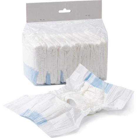 48 pezzi Pannolini per Cani Femmina Taglia M 48x35x1 cm con Fascia Elastica Regolabile Bianco (1/5)