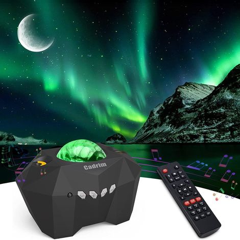 Projecteur d'aurores boréales à LED avec télécommande, idéal pour les cadeaux ou les fêtes. (1/5)
