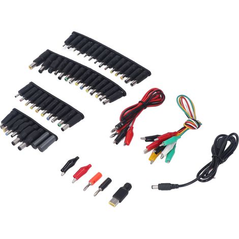 Lot de 58 adaptateurs chargeur universels pour ordinateur portable HP, alimentation DC multifonction avec connecteurs variés (1/5)