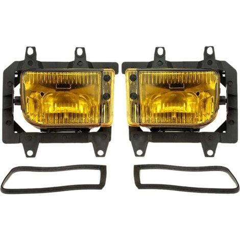 Phare Voiture Paire Phares Antibrouillard Avant Gauche Et Droit Kit Lentilles En Plastique Transparent Pour E30 Série 3 1985 1986 1987 1988 1989 1990 1991 1992 1993(Jaune) (1/4)
