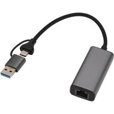 Câble Réseau USB-C Vers RJ45 - Gigabit - Pour Ordinateur Portable Et Tablette - 1 M