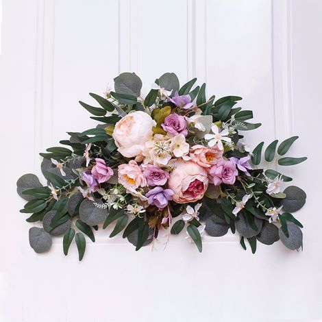 Arche de mariage artificielle avec fleurs artificielles, fausses fleurs décoratives (1/5)