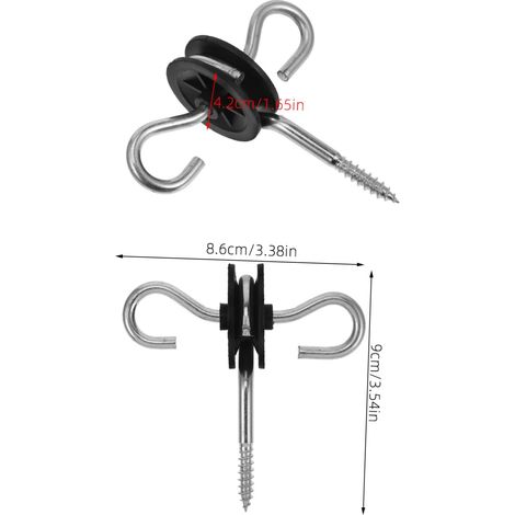 Isolateur De Poignée De Portail De Clôture Électrique À Visser 4 Pièces Pour Kit De Clôture Solaire Accessoires De Clôture Électrique (1/4)