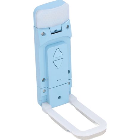 Lampe de lecture LED en ABS USB, pliable et compacte, avec marque-page intégré, idéale pour le lit ou la voiture (bleue). (1/5)