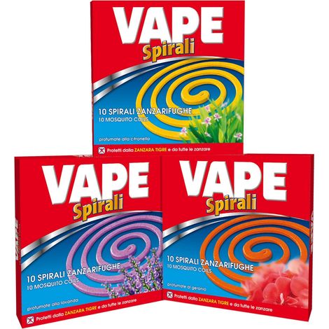 Spirali per diffusore in Coccio "Vulcano" porta Zampirone antizanzare 10 pezzi -Neutra