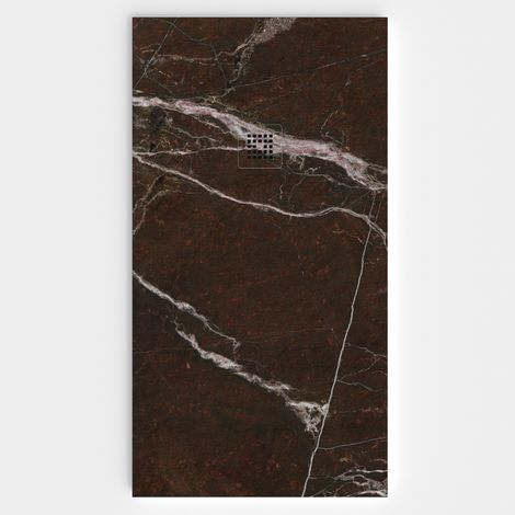 VAROBATH - Receveur de douche 3D 100x200 - Modèle ALBASTIN effet marbre (1/5)