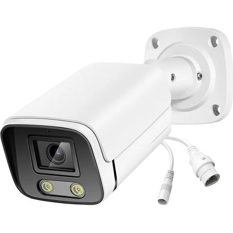 Caméra IP extérieure PoE 6 MP for la Surveillance H.265, Audio bidirectionnel, Vision Nocturne Couleur, Compatible avec Le système Smartlife Home. (1/5)