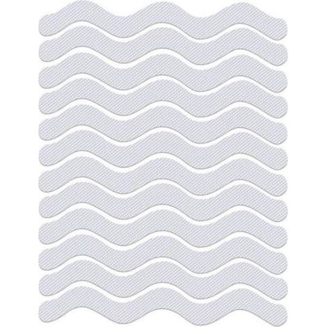 Rutschfeste Aufkleber – Geeignet für Badewannen, Duschen, Treppen usw. – 24 Aufkleber – 1,318 cm – transparent (1/5)
