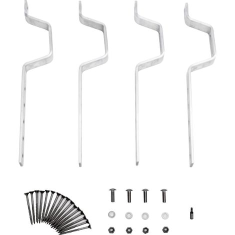 Bosch Accesorio Colectores planos FKA 9-2 Conexión a cubierta Pizarra/Teja asfáltica, 4 unidades, 8718531024