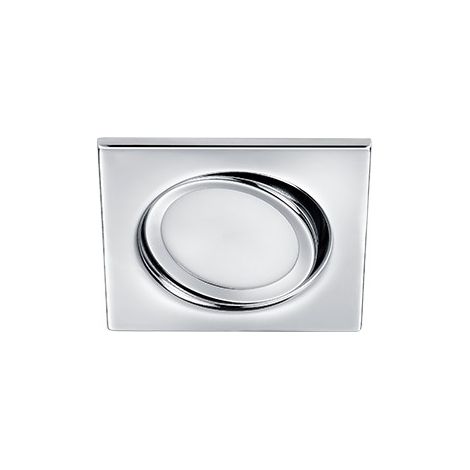 Spot encastré carré RILA chromé LED 5W 3000K 370lm Trio (1/3)