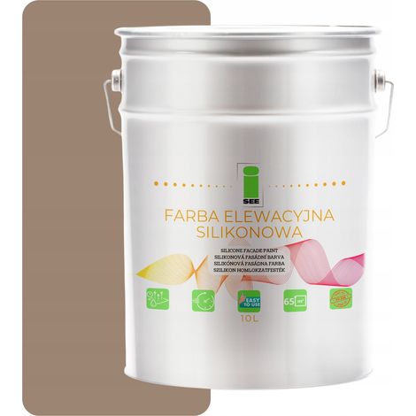VERNICE PER FACCIATE AL SILICONE COLORE MARRONE NOCE BEIGE 10L (1/5)