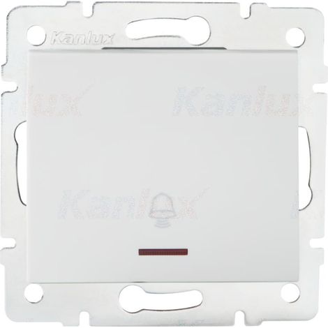 Interruttore campanello LED LOGI bianco Kanlux 25075 (1/2)