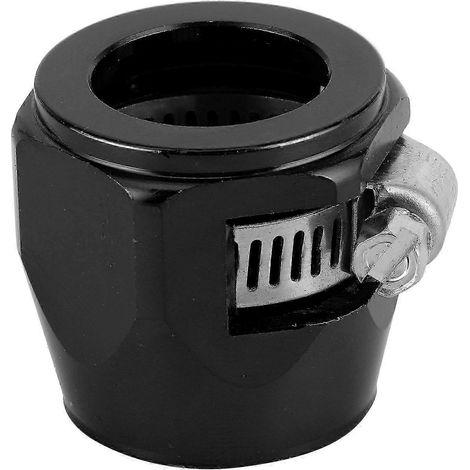 Collier de finition pour tuyau 12AN, compatible avec les tubes flexibles pour carburant/huile/diesel/essence/air, noir (1/5)