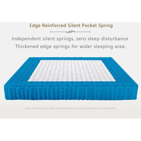 Matelas ressorts ensachés 7 zones, mousse froide, 160x200, housse matelassée microfibre, fermeté H4, épaisseur 25 cm (1/5)
